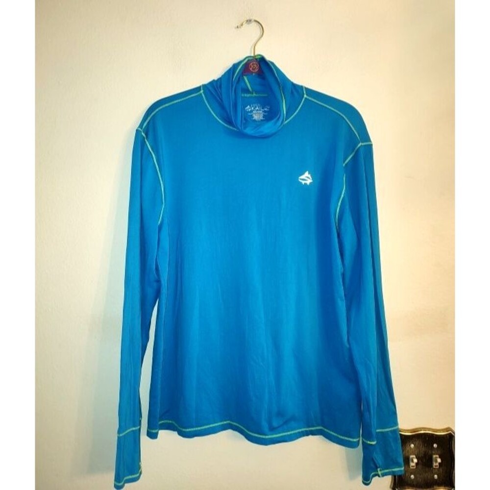 Men's UV Perfomance Loco Kaile Blue Pullover with High Neck Gaither Size M